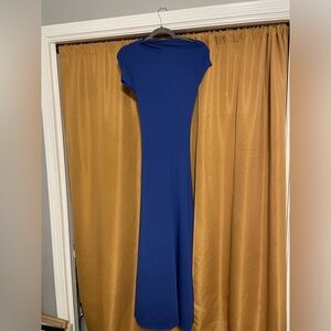 boo hoo royal blue dress